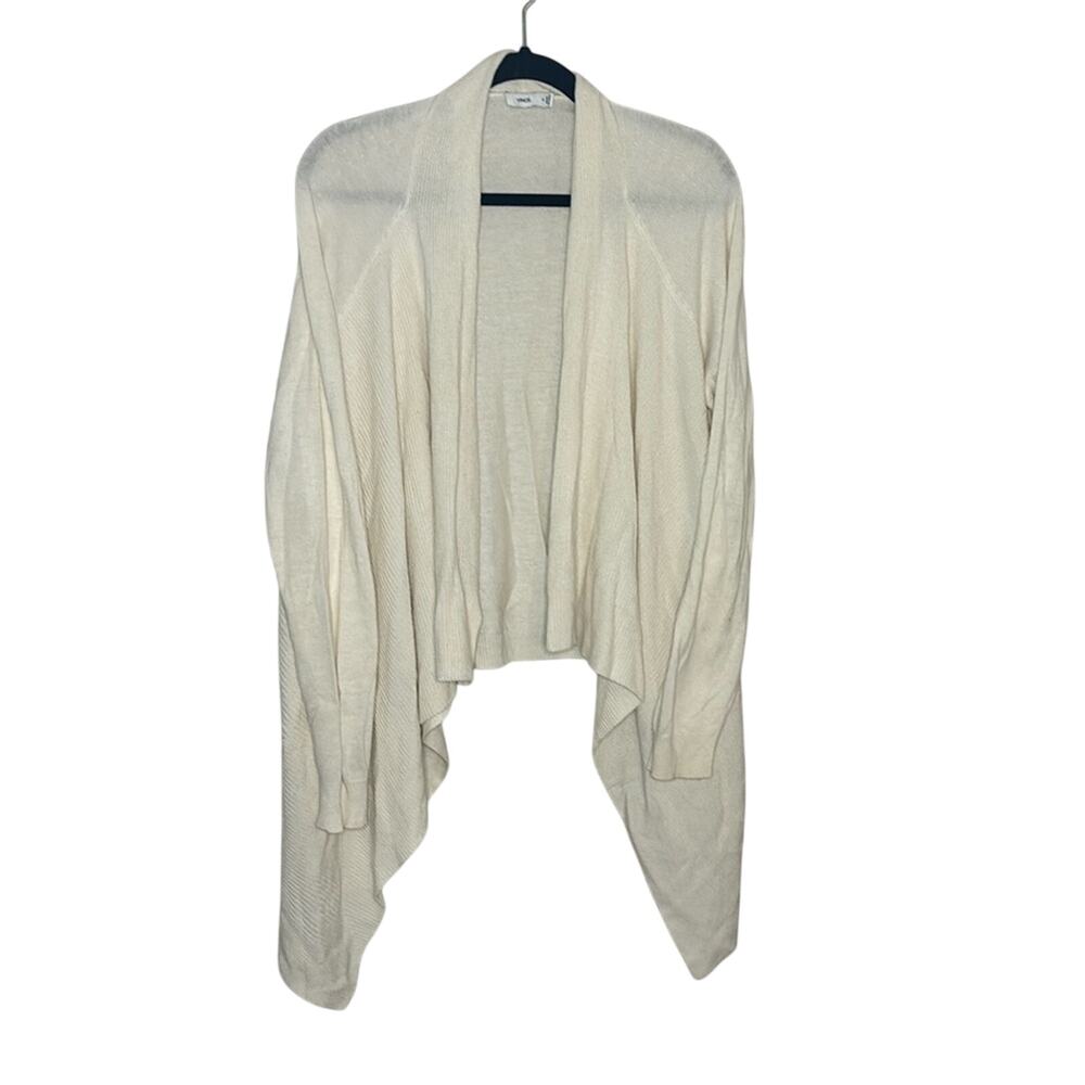 Vince Cashmere Blend Open Front Waterfall Cardigan Sweater Women Size Medium